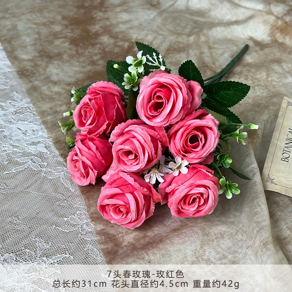 Rosas de primavera RLY-7-Rosa Roja