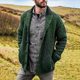 2024 autumn and winter men's cardigan European and American solid color long sleeve slim knit sweater coat cross-border Amazon sweater men