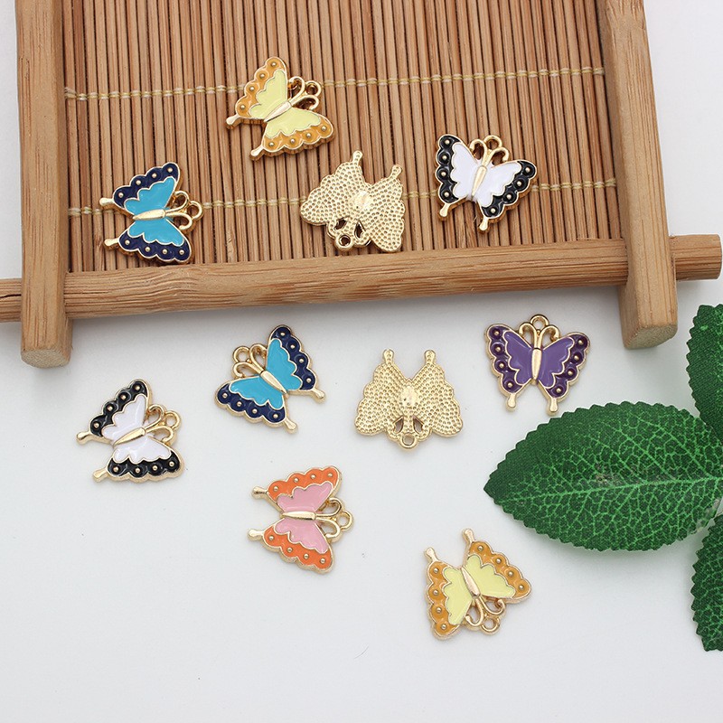 10 PCS/Package Alloy Butterfly Pendant display picture 7