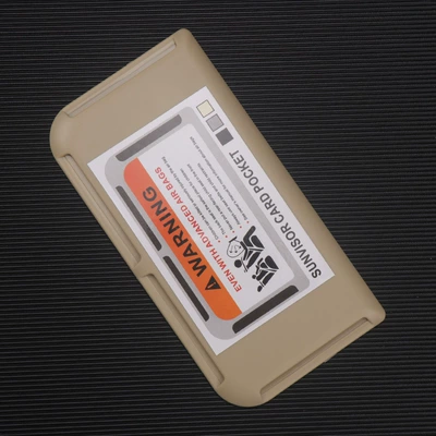 Cross-border car sun visor card Car Glasses Clip/Bill Clip - sun-visor-card-holder-beige