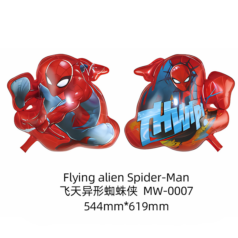 Transfronterizos Marvel dibujos animados de aluminio globos tridimensionales Spider-Man Capitán América Iron Man Fiesta de atmósfera de globos
