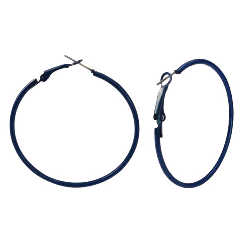 Korean candy color large hoop earrings women's Joker exaggerated fashion earrings European and American Circle large ring wholesale