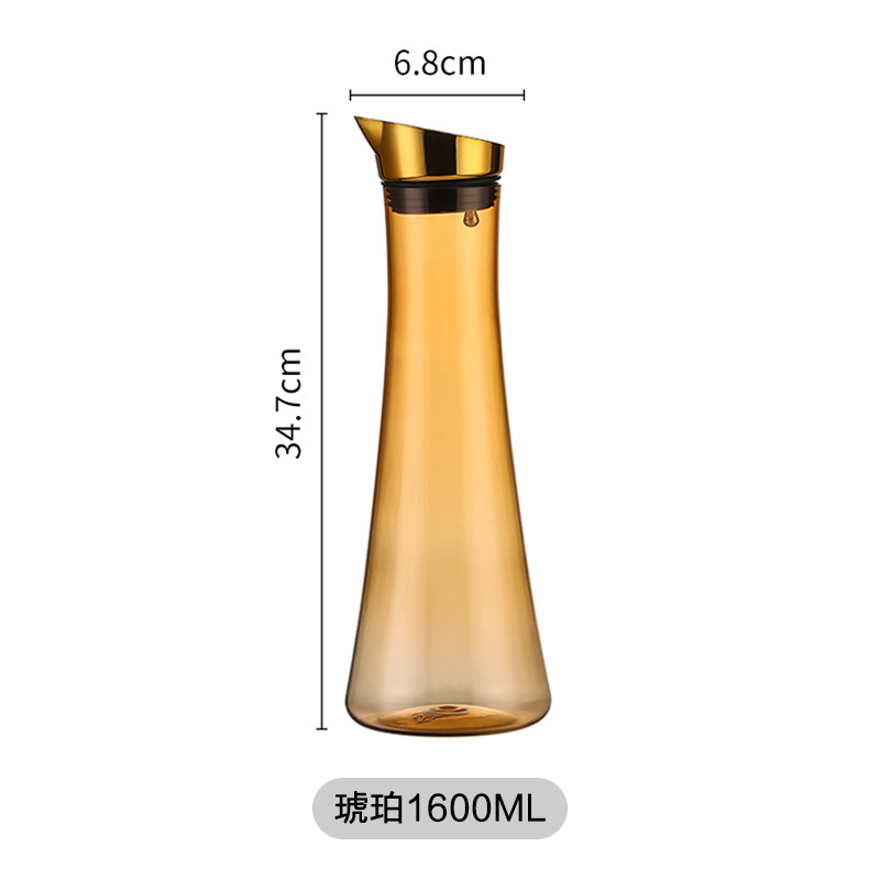 Acrílico hervidor de agua fría de gran capacidad doméstica resistente a altas temperaturas hervidor de agua fría de hotel grueso cerveza jarra jarra de jugo de bebida