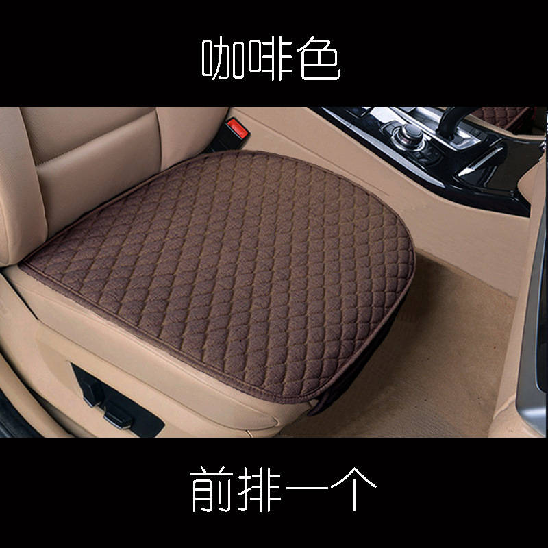Cubierta del asiento del coche cojín del asiento del coche de una sola pieza de lino cojín del asiento trasero del coche de tres personas cojín del asiento del coche al por mayor y al por menor image 8