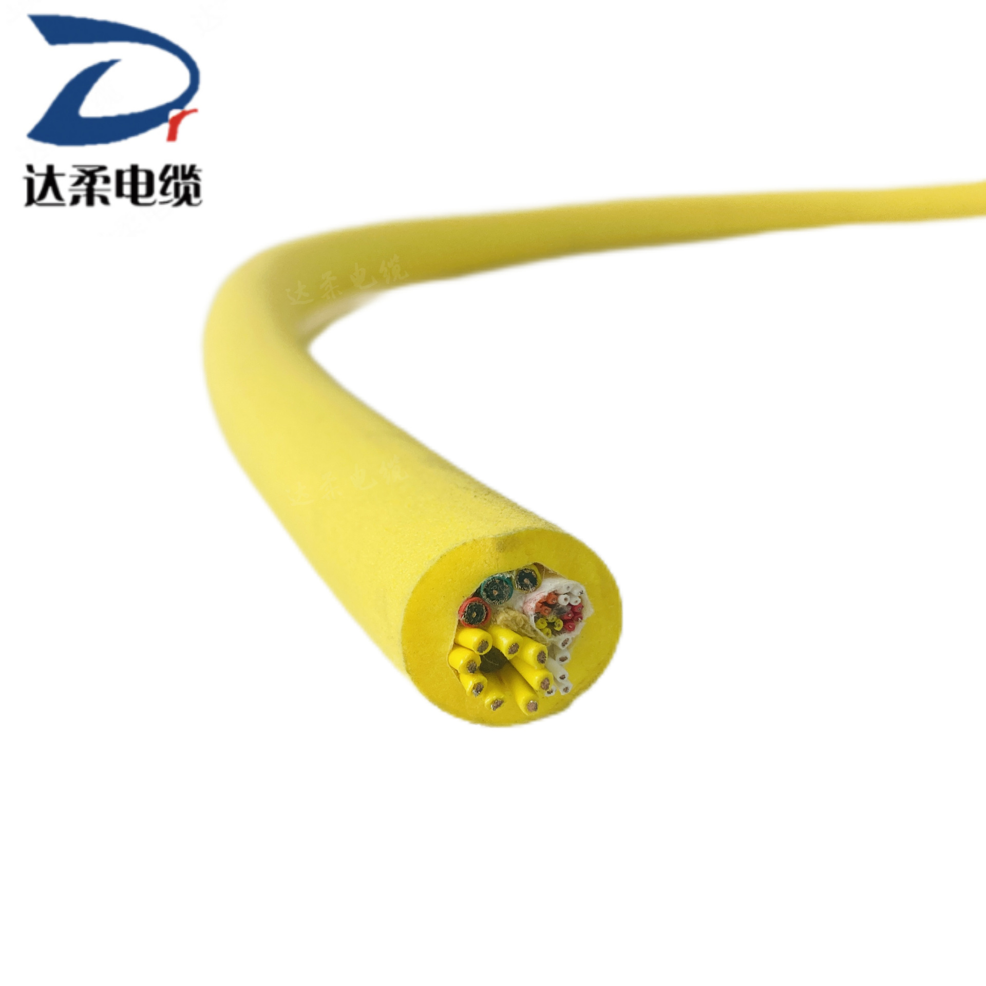 特种水下动力控制电缆 防海水信号控制线缆 聚氨酯耐水压电缆