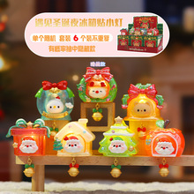 创意圣诞节装饰品遇见圣诞夜冰箱贴小灯盲盒潮玩发光礼物跨境批发