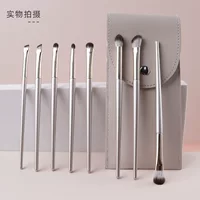 Деревянная Ручка кисть для теней костюм Fang Yuan 8 Eye Set кисть для носа тени лезвие Кисть сумка из искусственной кожи мягкая шерсть косметическая кисть Cangzhou