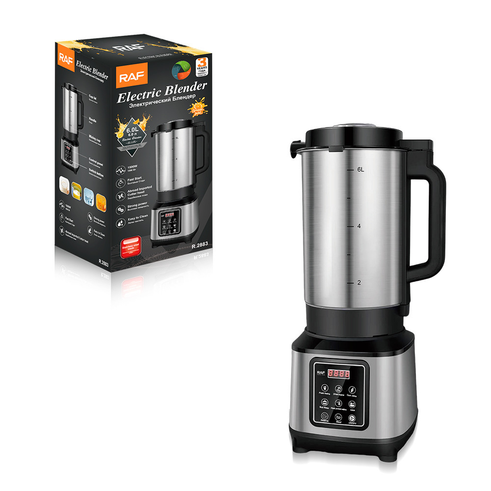 RAF europeo, sin filtro, gran capacidad, máquina de trituración de paredes de alta potencia, máquina de cocción, máquina de leche de soja rápida, molienda casera sin escoria