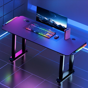 E-Sports Computer Desk Household Electric Lifting Table Standing Desktop Anchor Table Mobile Desk Bedroom Study Table