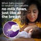 Round mouth wide mouth flow 4 baby bottle silicone nipple