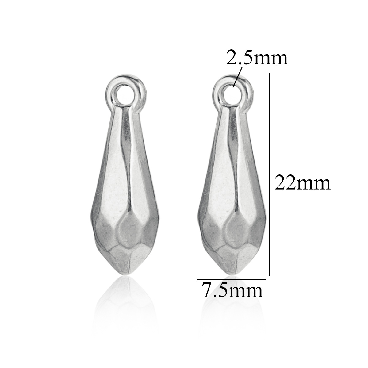 Colgante de acero inoxidable colgante de acero inoxidable colgante de acero de titanio 18K oro de color accesorios collar joyería DIY pequeño colgante al por mayor