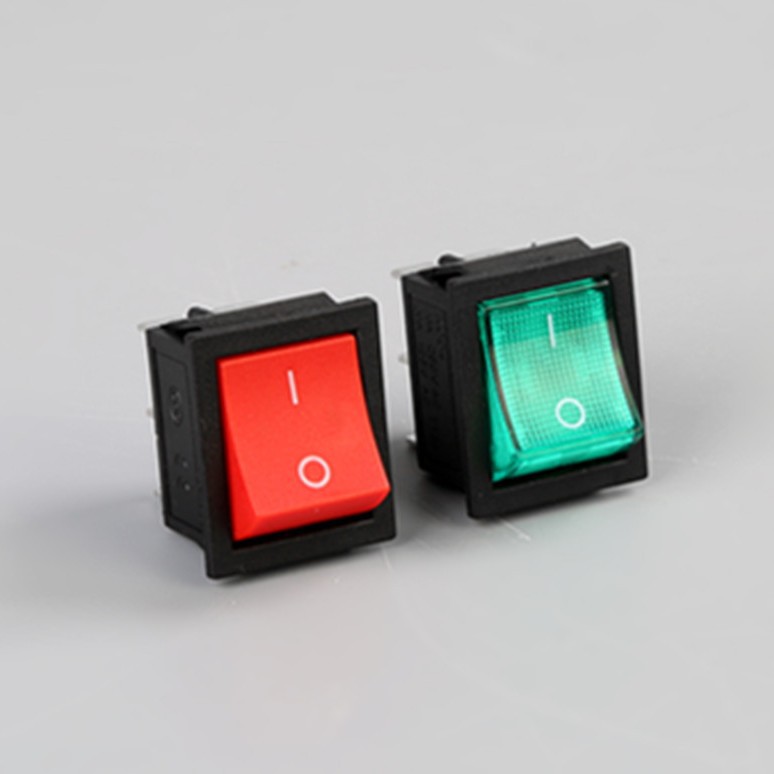 KCD1两脚船型开关KCD4四脚透明红盖船型开关