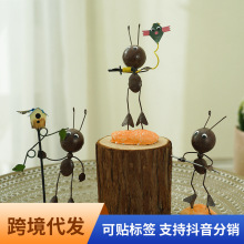 创意北欧蚂蚁客厅摆件家居装饰品房间卧室酒柜电视柜玄关小摆设