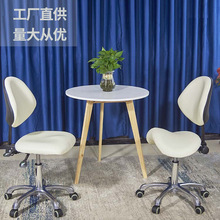 马鞍椅美容椅子滑轮靠背旋转升降家用美发大工美甲医生椅子防爆凳