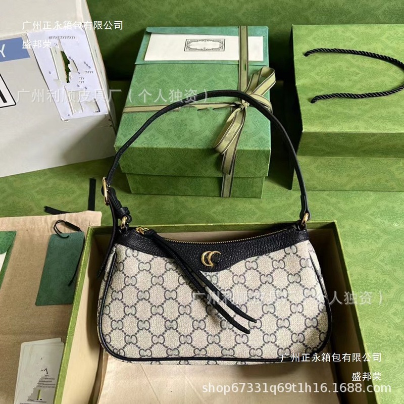 跨境新款Ophidia小号腋下包G老花法棍包hobo麻将单肩女包|undefined