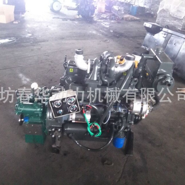 潍柴4100ZC船用柴油机 装好杭州前进MA142齿轮箱 潍柴船机价格