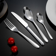 304不锈钢西餐具餐厅酒店刀叉勺西餐牛排刀餐具礼品套装光身刀叉
