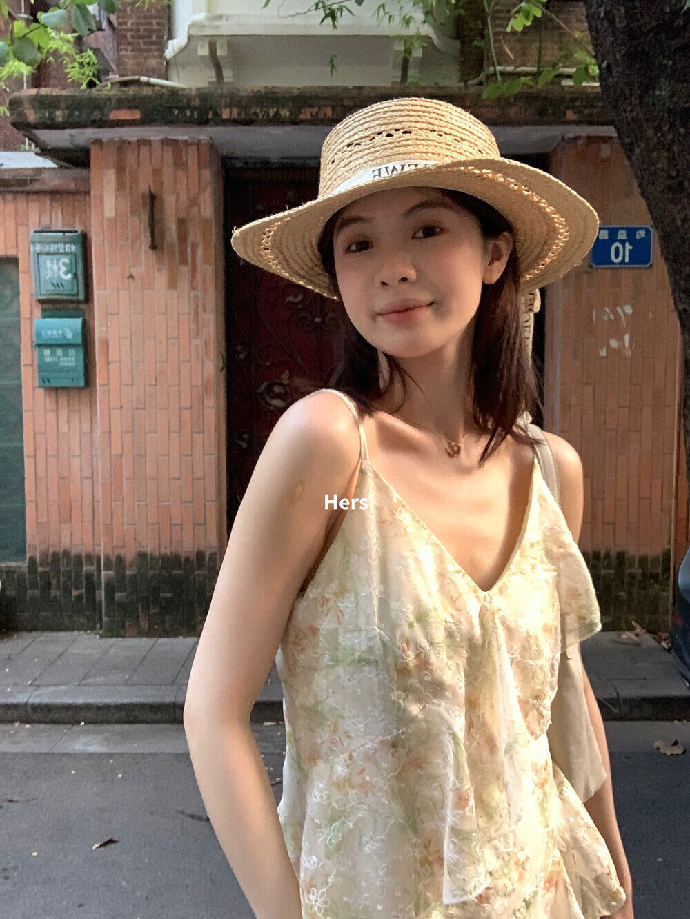 Đầm maxi nữ thắt eo họa tiết hoa nhí phong cách Pháp tay dây — màu hồng, màu tím, màu vàng chi tiết 23