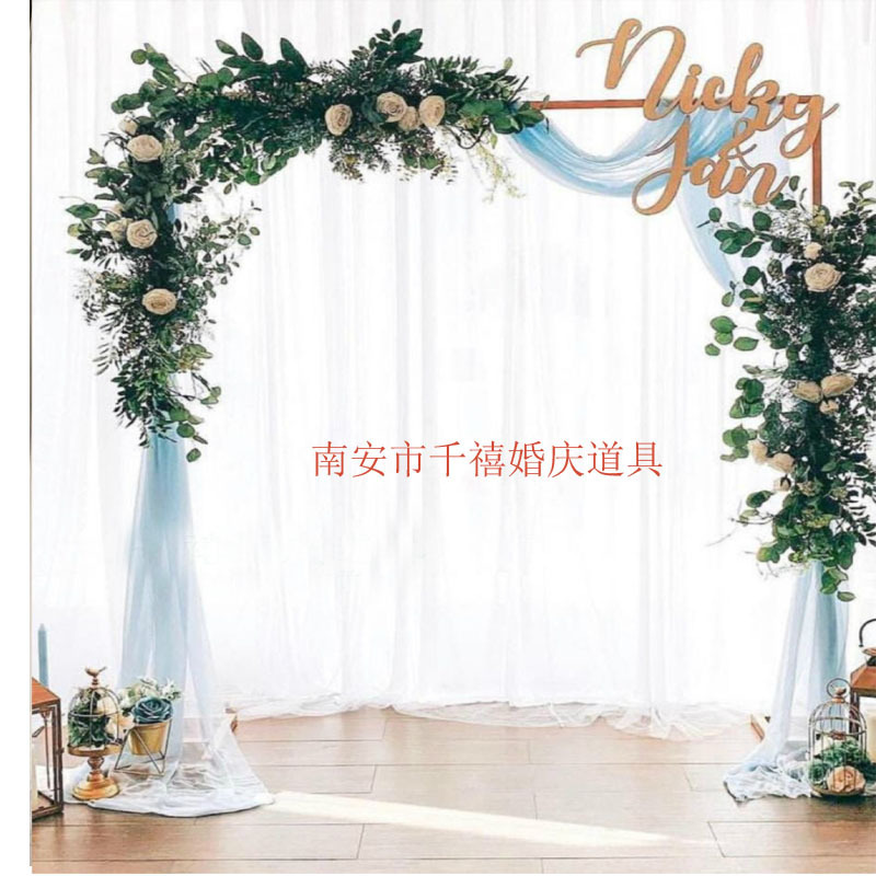 ミレニアムウェディング用品工場は国境を越えた電気商の対外貿易ソースの結婚式に四角いアーチを配置した背景フレームを提供している|undefined
