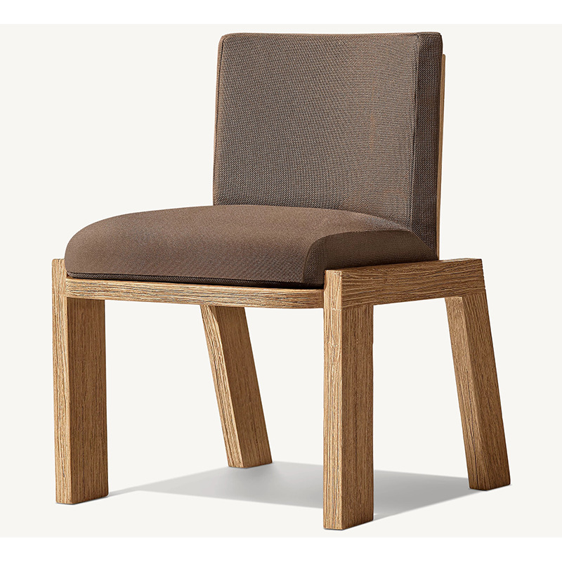 Mesas y sillas de madera maciza para exteriores, sillas de comedor de teca para patio y jardín, impermeables y resistentes al sol, para terrazas de hoteles y villas de diseño.