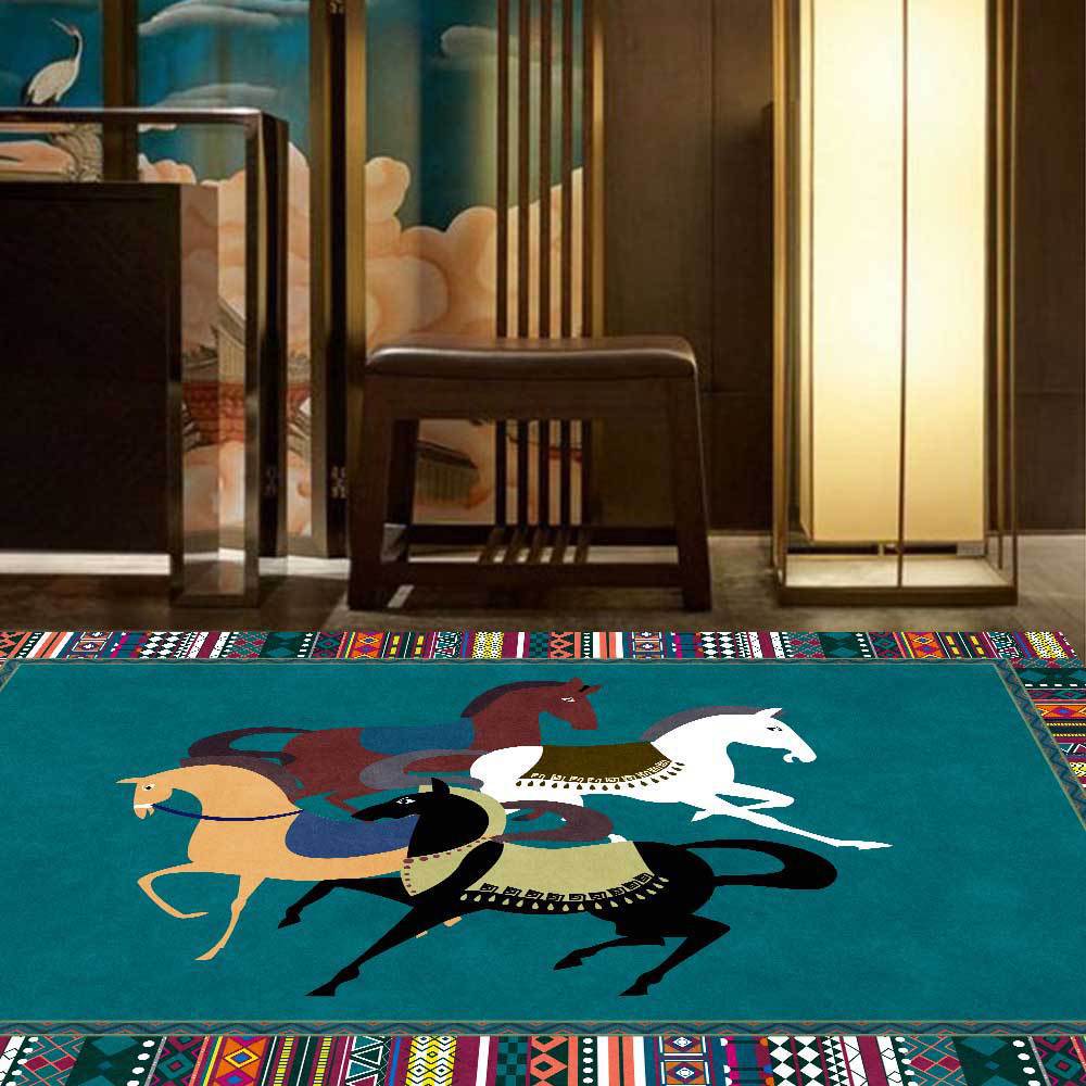 Vintage Nordischer Boho Teppich Für Wohnzimmer Und Schlafzimmer_voghion.com