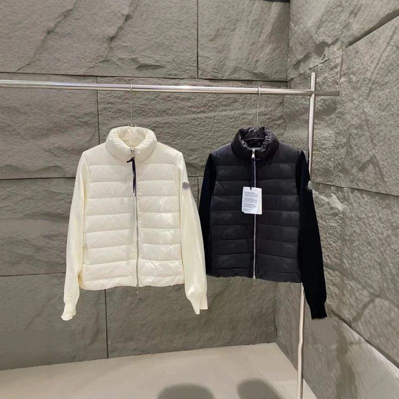 Mengkou stand-up collar knitted lightweight short down jacket for women, slim fit, slimming, winter coat, 2026 new European and American style Mengkou stand-up collar knitted lightweight short down jacket for women, slim fit, slimming, winter coat, 2026 new European and American style