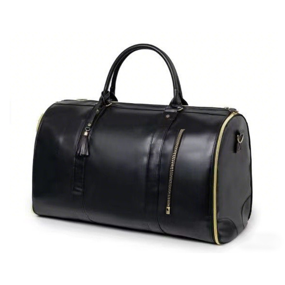 Bolsa de viaje portátil transfronteriza para uso nocturno, maleta de gran capacidad para mujer, bolsa plegable para deportes y fitness, de PU