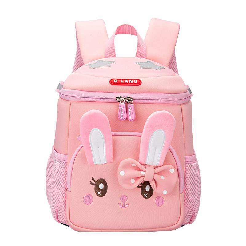 Nuevo conejo mochila para niños ultraligera protección de la columna vertebral alivio de la carga material de buceo anti-perdida mochila de Jardín de Infantes Escuela Primaria estudiante mochila