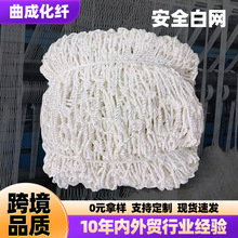 安全平网建筑工地安全网阻燃楼梯安全白网尼龙绳跨境安全防护网