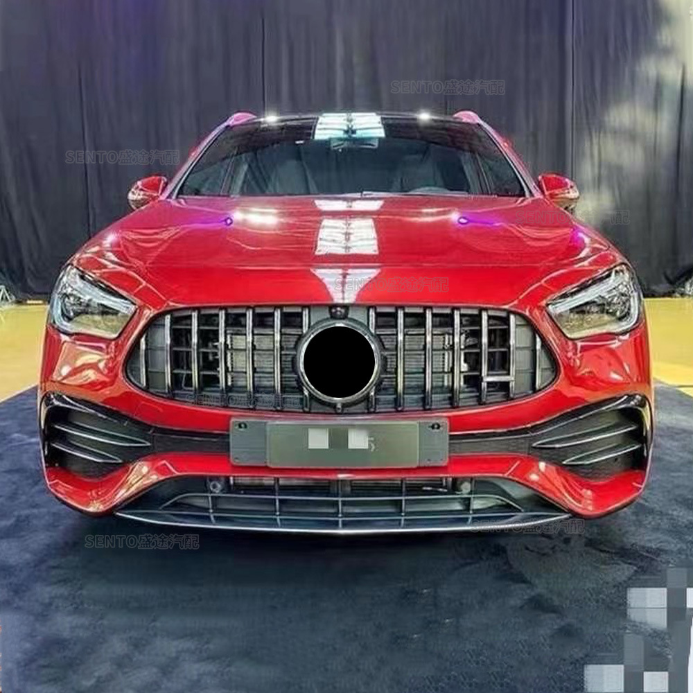 Suitable for 2020-2022 Mercedes-Benz Gla Modified Vertical Bar Gt Starry Front Grille H247 Front and Rear Intake Grille
