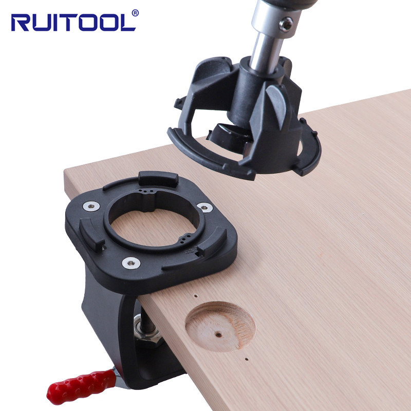 35mm铰链开孔定位器 橱柜门板合页铰链安装钻孔打孔器DIY木工工具