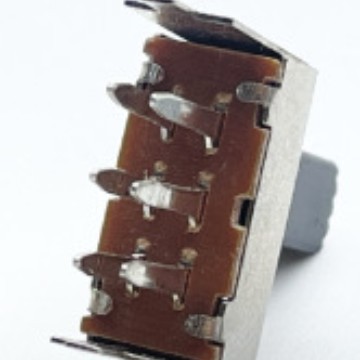 SS-23E03 拨动开关 三挡8脚立式2只固定脚 2P3T滑动开关 推动开关