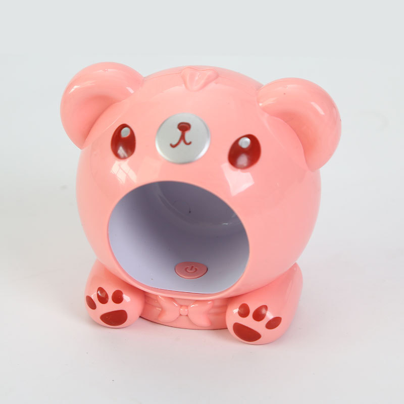 Nueva lámpara de uñas pequeña lámpara de fototerapia de mano de dibujos animados lindo de secado rápido lámpara de uñas esmalte de uñas pegamento lámpara de fototerapia de uñas