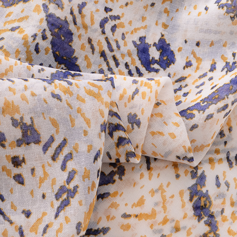 Estilo coreano caliente-Venta de algodón y lino sensación bufanda de seda dulce dama estilo púrpura diamante impresión geométrica viajes protector solar Toalla de playa