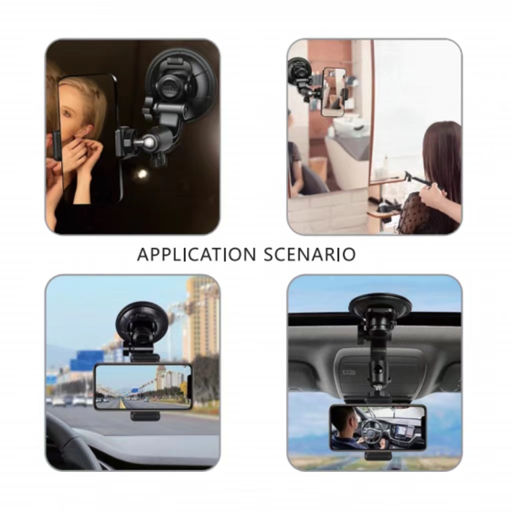 Car Mobile Phone Shooting Bracket Mobile Phone Photo Live Video Fixed Bracket Car Navigation Bracket Suction Cup Car Use