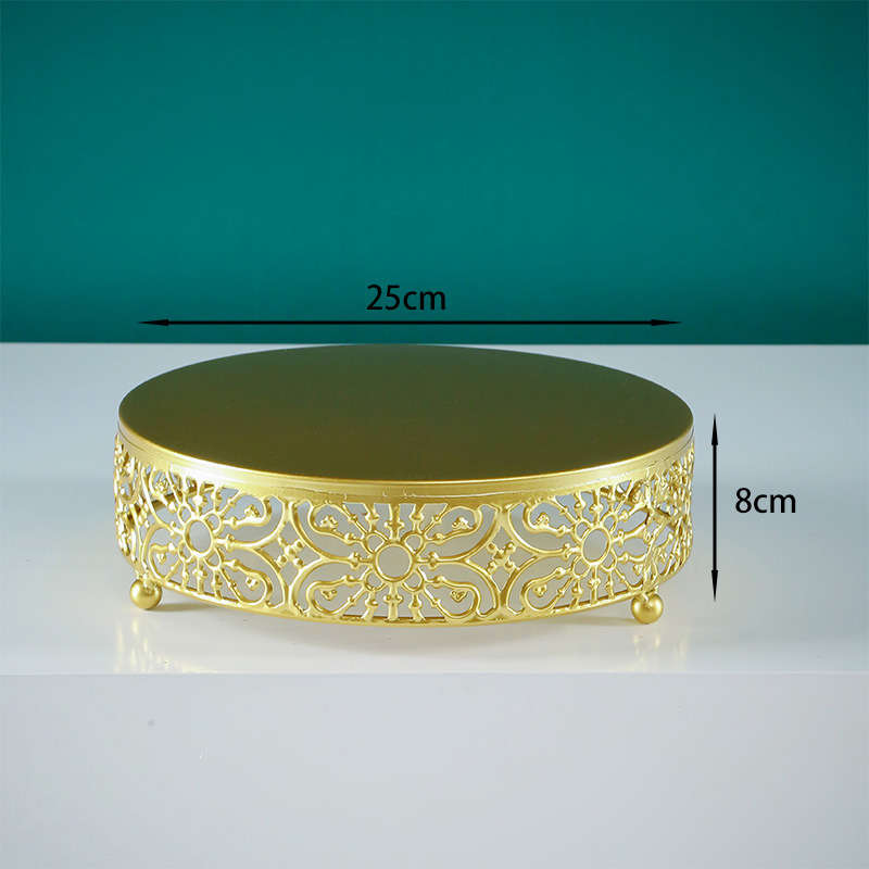 De estilo europeo de la boda decoración de mesa de postre decoración de la tarde té merienda placa bandeja de la torta soporte de exhibición de la Mesa de descanso de té image 11