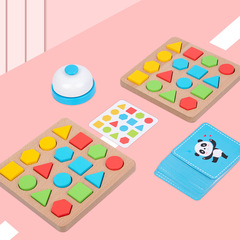 Puzzle Geometric Shape 3D Puzzle Battle Game Children's Educational Toy Wooden Toy National Trend Puzzle Wholesale