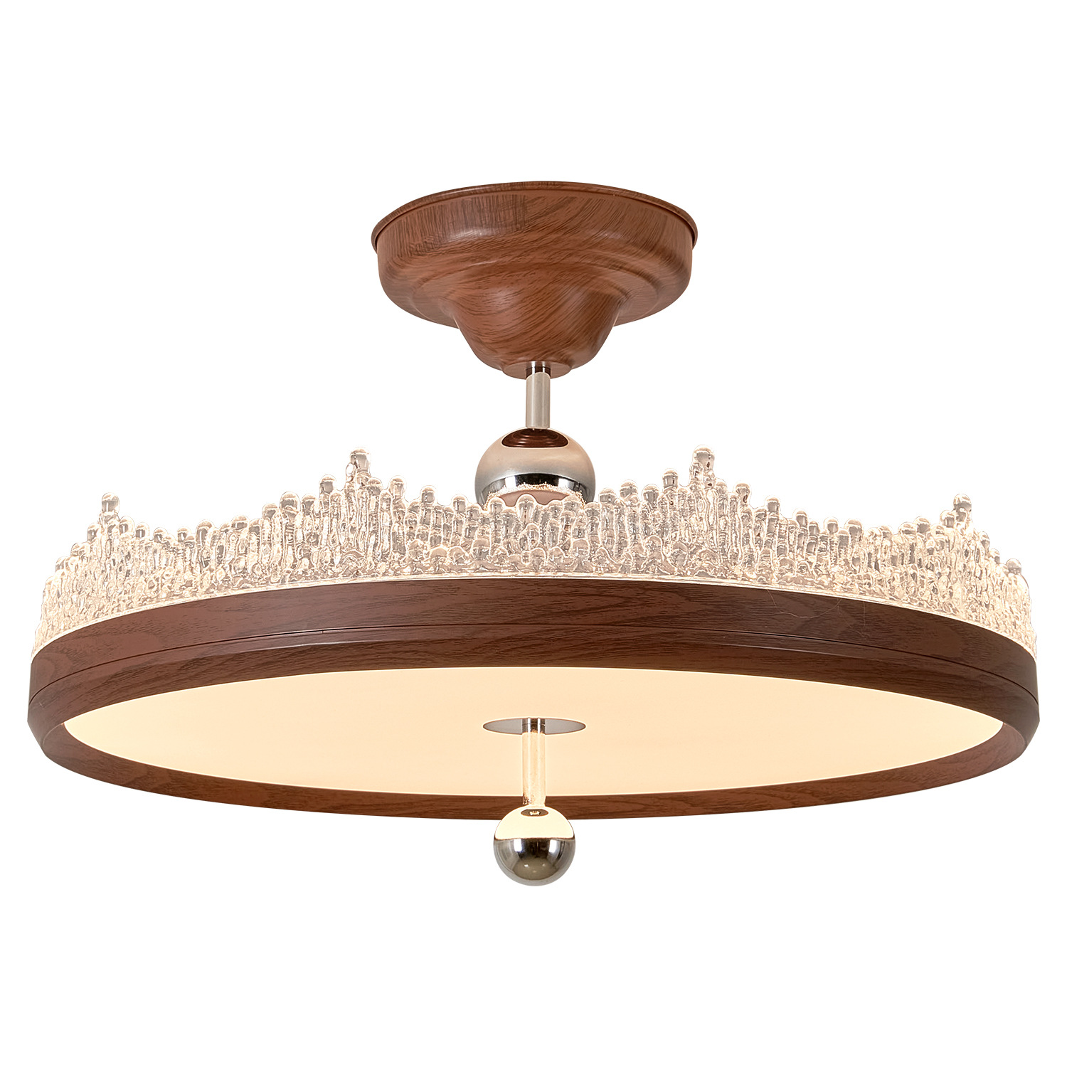 Medieval Feng goteo de agua dormitorio lámpara de techo 2026 nuevo color de madera brillante de espectro completo lámpara de estudio de ojos 293L