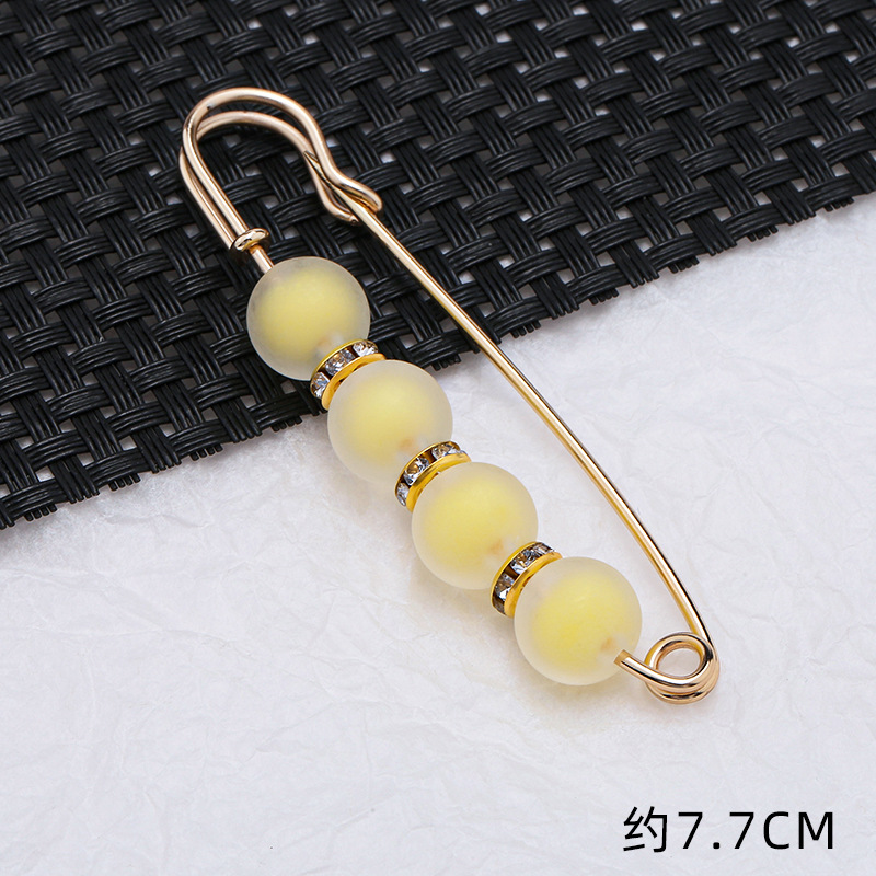 03# fluorescent yellow four beads 7.7cm
