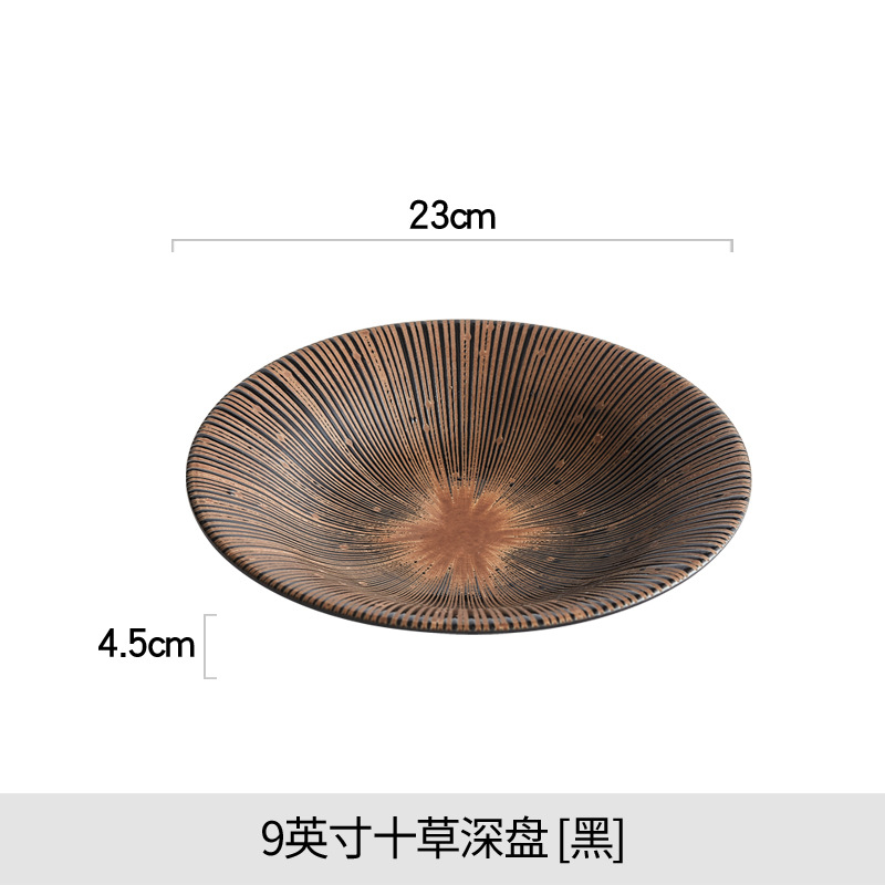 9 "10 잔디 딥 플레이트 [블랙]