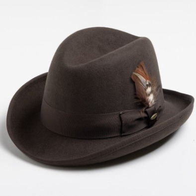 Hot selling British gentleman's pure wool bow, autumn and winter soft woolen hat, sheep felt top hat_voghion.com