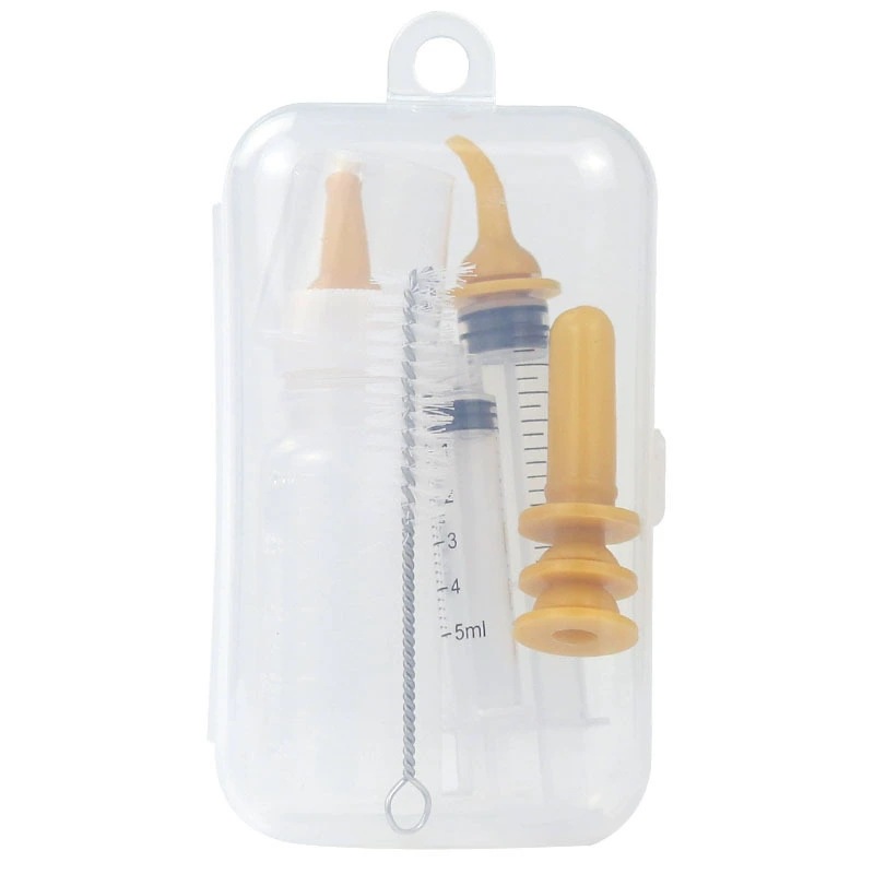 Botella de alimentación del gato del animal doméstico recién nacido gatito cachorro pezón de silicona suave pezón cachorro conejo Dispositivo de enfermería gato suministros