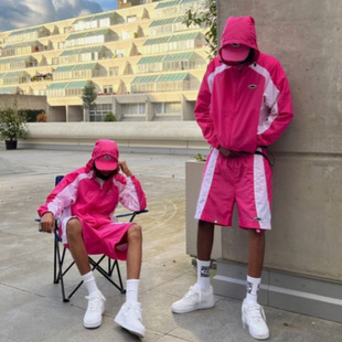 corteiz Alcatraz Island Patched Jacket Coat Street Windproof Quick-drying Breathable Sportswear Shorts suit