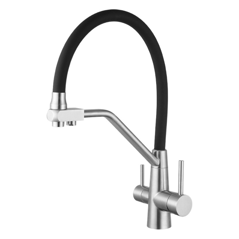 Grifo de cocina de comercio exterior purificación de agua lavabo de verduras transfronterizo tres en uno filtro purificador de agua grifo de extracción núcleo de cobre