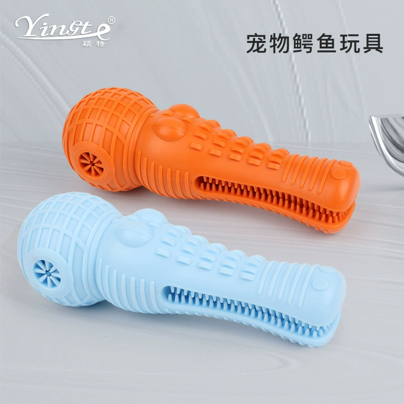 Резиновая игрушка для прорезывания зубов и чистки зубов у домашних животных, прочный и устойчивый к укусам мяч для собак, мяч для выдачи лакомств, игрушечный мяч для жевания, игрушка-крокодил.