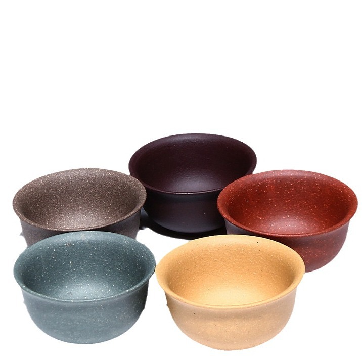 Taza de té de la taza de té al por mayor suministro directo de fábrica Yixing productos genuinos mineral crudo taza pequeña taza colorida boca taza de té de Kung Fu pequeña