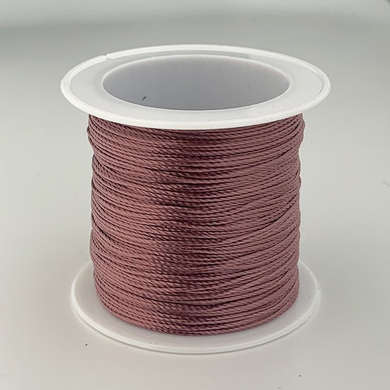 12 hilos de alambre trenzado hilo rojo hilo de color Morandi cuerda trenzada collar cuerda cuerda trenzada a mano material de bricolaje