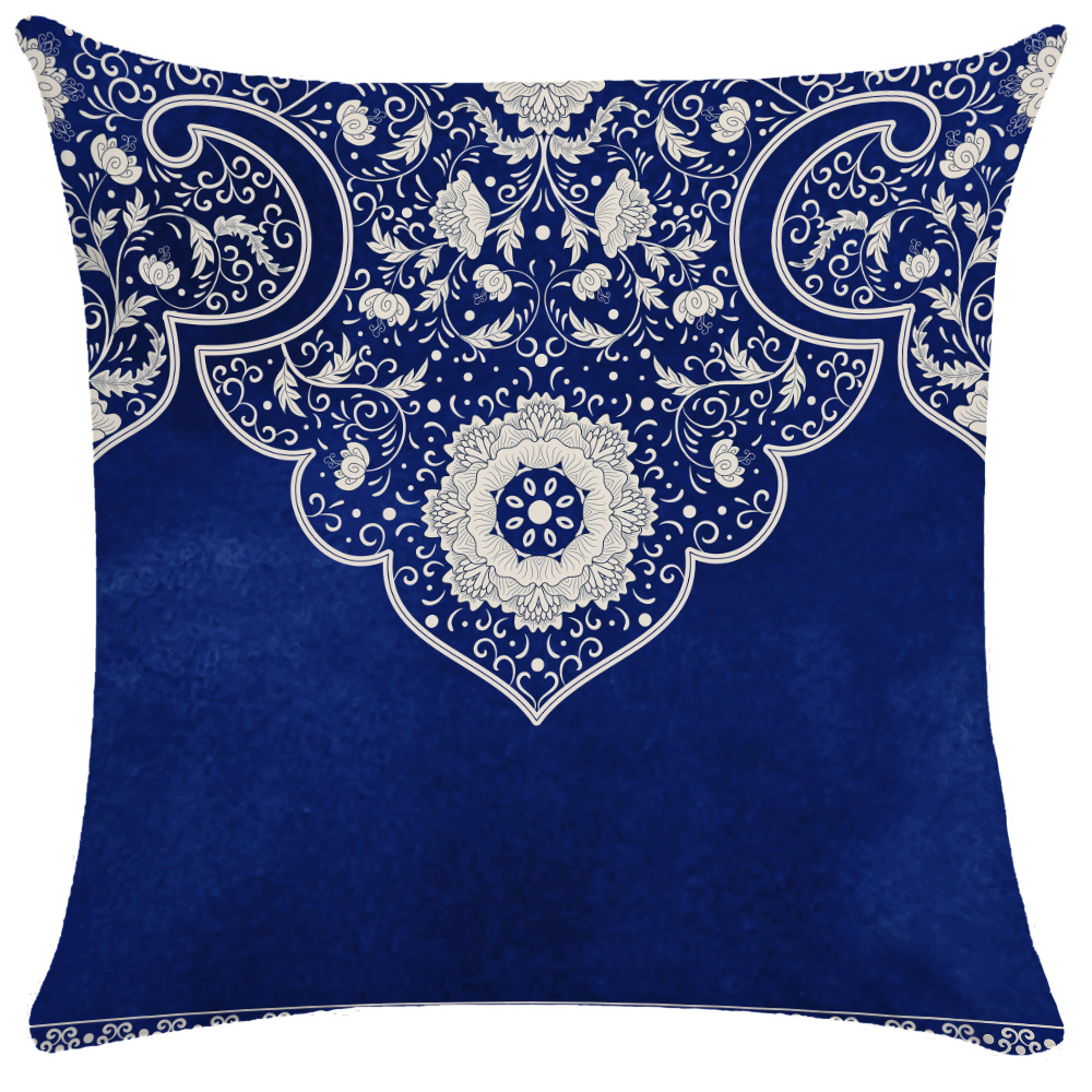 Classic blue and white pillow, pillowcase, print 6