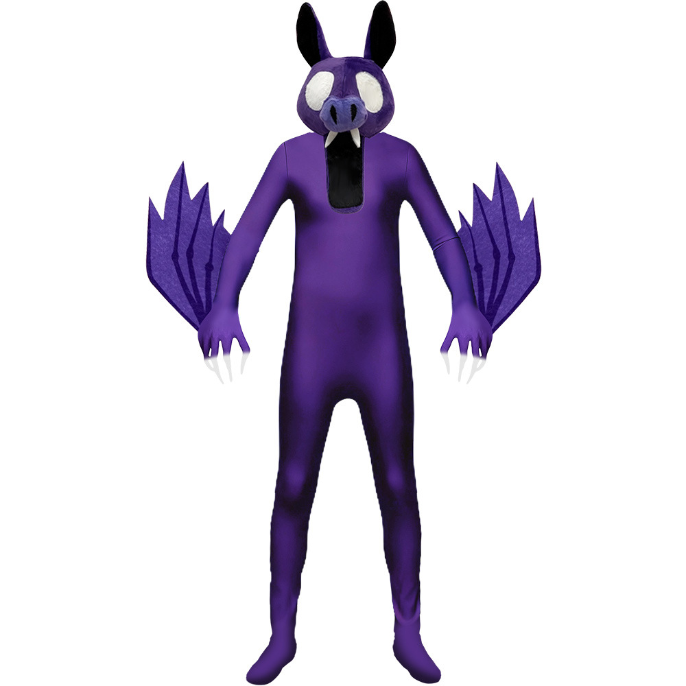 5 Halloween Bosque 99 Noche Deer Monster Horror Juegos Goat Monster disfraz de camiseta para niños búho cos traje image 12