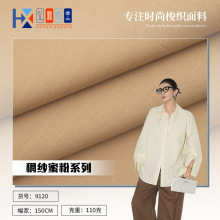 60支高密精梭天丝棉布料进口银粉工艺110g连衣裙衬衫时装梭织面料